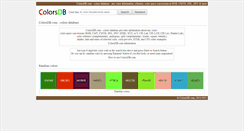 Desktop Screenshot of colorsdb.com
