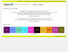 Tablet Screenshot of colorsdb.com